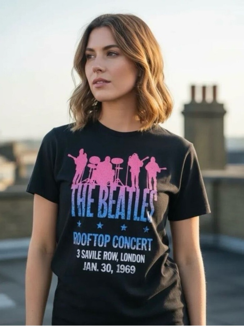 Officially Licensed Beatles Black T-Shirt